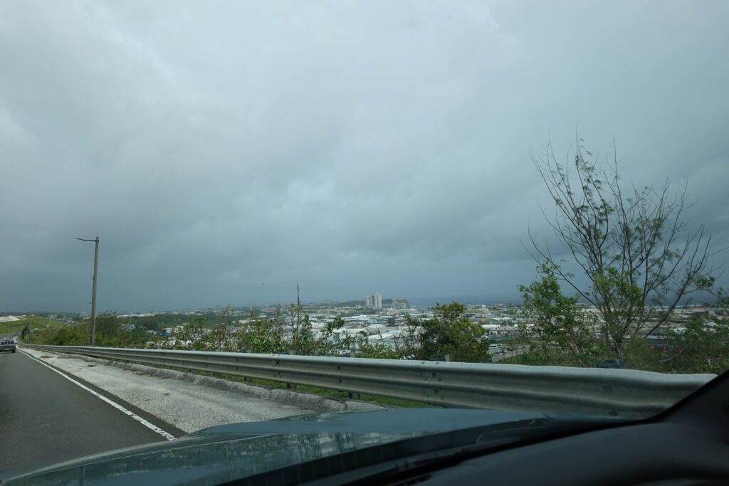 Typhoon on Guam Typhoon on Guam